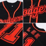 Maillot de baseball authentique noir orange-blanc personnalisé du Texas Maillot de baseball authentique noir orange-blanc personnalisé du Texas