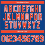 Maillot de baseball orange et blanc Royal Authentic Custom Maillot de baseball orange et blanc Royal Authentic Custom