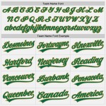 Maillot de baseball Green Old Kelly personnalisé authentique à rayures blanches et dorées Maillot de baseball Green Old Kelly personnalisé authentique à rayures blanches et dorées