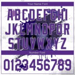 Authentique Balle Violet-Gris Blanc Jersey Baseball Motif Personnalisé 3D Bowling Authentique Balle Violet-Gris Blanc Jersey Baseball Motif Personnalisé 3D Bowling