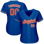 Maillot de baseball orange et blanc Royal Authentic Custom Maillot de baseball orange et blanc Royal Authentic Custom