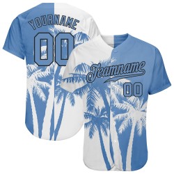 Motif de baseball authentique en noix de coco, motif hawaïen, motif arbre de Jersey, personnalisé en 3D