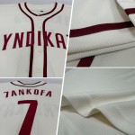 Maillot de baseball personnalisé authentique, couleur crème cramoisie Maillot de baseball personnalisé authentique, couleur crème cramoisie