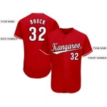 Maillot de baseball rouge personnalisé blanc-noir Maillot de baseball rouge personnalisé blanc-noir