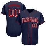 Maillot de baseball rouge-blanc bleu marine Drift personnalisé authentique mode Maillot de baseball rouge-blanc bleu marine Drift personnalisé authentique mode