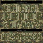 Maillot de baseball authentique avec camouflage olive et crème Maillot de baseball authentique avec camouflage olive et crème